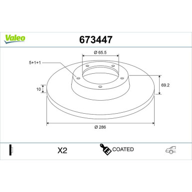 Bremsscheibe 673447 Bremsscheibe 673447
