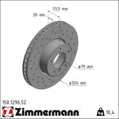 Bremsscheibe 150.1296.52 Bremsscheibe 150.1296.52