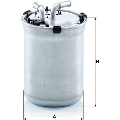 Mann-Filter Kraftstofffilter WK 823/2 Mann-Filter Kraftstofffilter WK 823/2