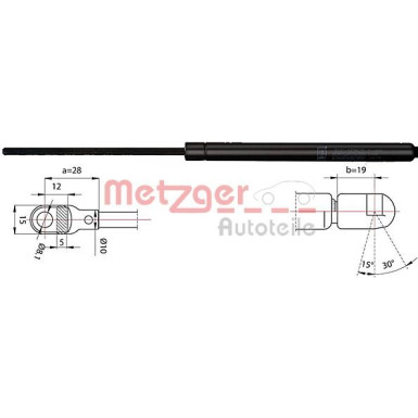 Metzger Gasfeder, Koffer-/Laderaum 2110388