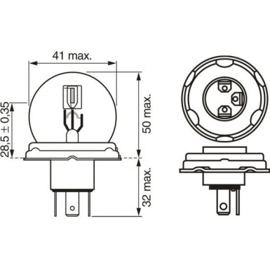 BOSCH Glühlampe Trucklight 1 987 302 421