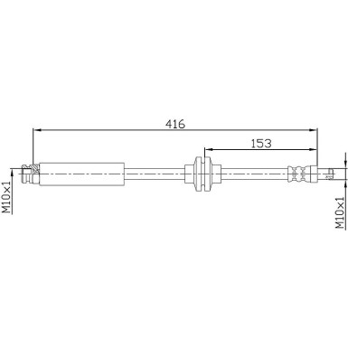 Metzger Bremsschlauch 4110475