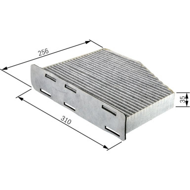 BOSCH 1 987 432 381 Innenraumfilter BOSCH 1 987 432 381 Innenraumfilter