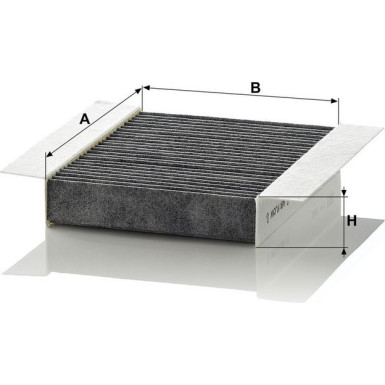 MANN-FILTER CUK 1820-2 Innenraumfilter, Aktivkohlefilter MANN-FILTER CUK 1820-2 Innenraumfilter, Aktivkohlefilter