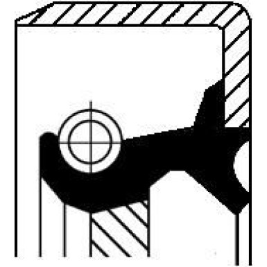 Corteco Wellendichtring, Kurbelwelle 12011438B