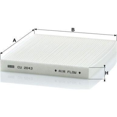 MANN-FILTER CU 2043 Innenraumfilter, Partikelfilter MANN-FILTER CU 2043 Innenraumfilter, Partikelfilter
