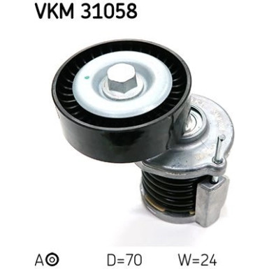 SKF Spannrolle, Keilrippenriemen VKM 31058
