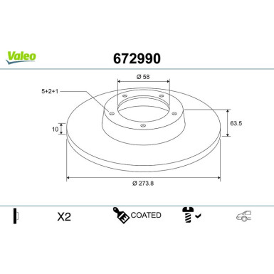 Bremsscheibe 672990 Bremsscheibe 672990