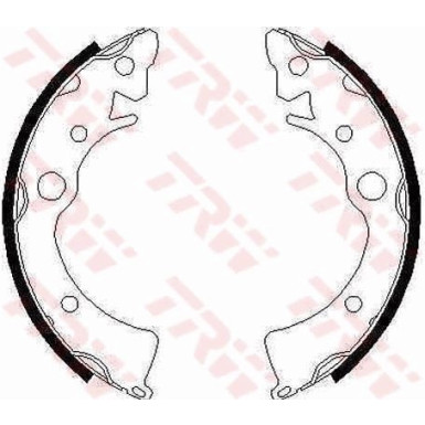 TRW Bremsbackensatz GS6210