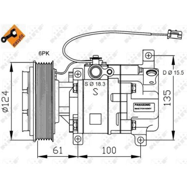 Kompressor, Klimaanlage 32820G Kompressor, Klimaanlage 32820G