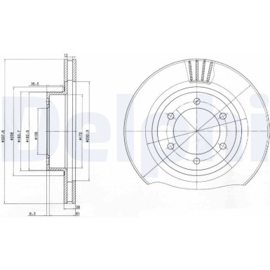Delphi Bremsscheibe BG4052
