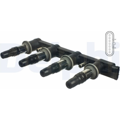 Delphi Zündspule CE01840-12B1 Delphi Zündspule CE01840-12B1
