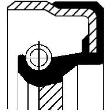 Corteco Wellendichtring, Kurbelwelle 12001475B