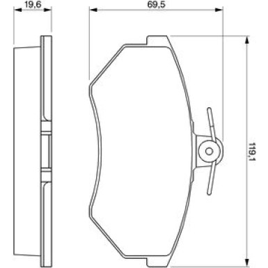 BOSCH Bremsbelagsatz, Scheibenbremse 0 986 460 944 BOSCH Bremsbelagsatz, Scheibenbremse 0 986 460 944