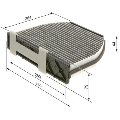 BOSCH 1 987 435 001 Innenraumfilter BOSCH 1 987 435 001 Innenraumfilter