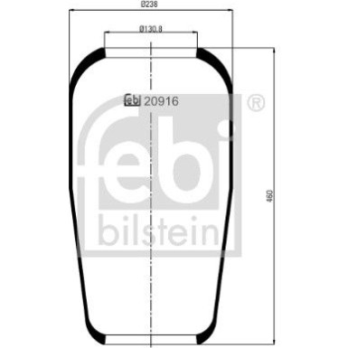 FEBI BILSTEIN 20916 Federbalg, Luftfederung