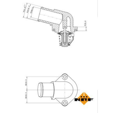 NRF Thermostat, Kühlmittel EASY FIT 725037