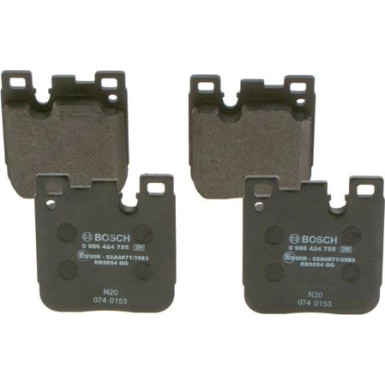 BOSCH Bremsbelagsatz, Scheibenbremse 0 986 424 755