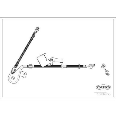 Corteco Bremsschlauch 19034953