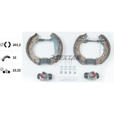 Textar Bremsbackensatz Shoe Kit Pro 84057401 Textar Bremsbackensatz Shoe Kit Pro 84057401