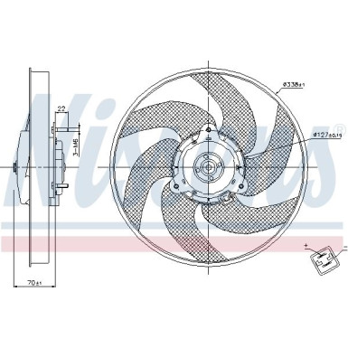Nissens Lüfter, Motorkühlung 85667