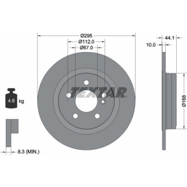 Textar Bremsscheibe PRO 92254903