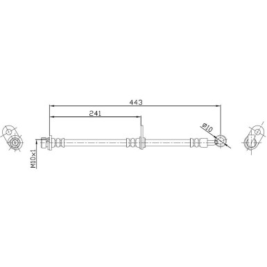 Metzger Bremsschlauch 4115189