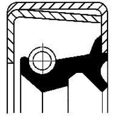 Corteco Wellendichtring, Differential 12011415B