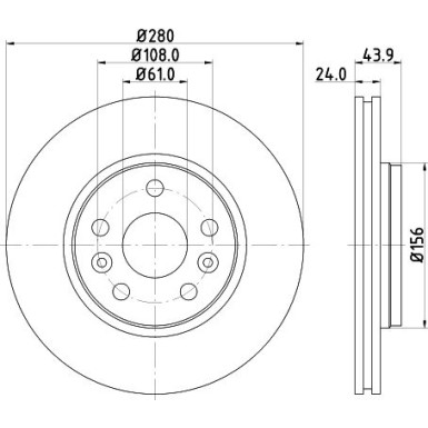 Bremsscheibe 8DD 355 116-451 Bremsscheibe 8DD 355 116-451