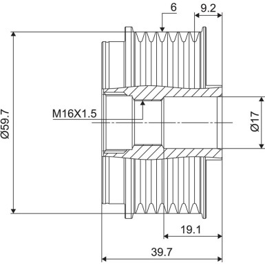Valeo Generatorfreilauf VALEO NEW SPARE PART 588021