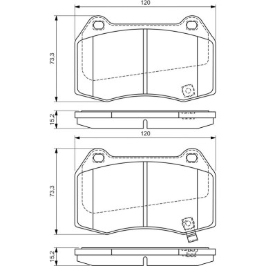 BOSCH Bremsbelagsatz, Scheibenbremse 0 986 494 310 BOSCH Bremsbelagsatz, Scheibenbremse 0 986 494 310