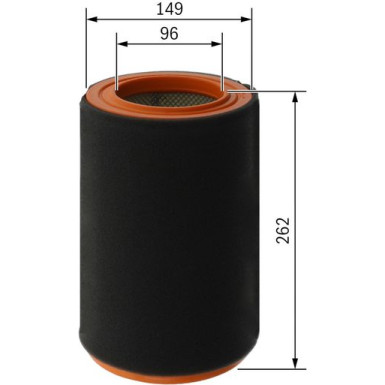 Luftfilter F 026 400 736 Luftfilter F 026 400 736