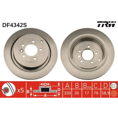 Bremsscheibe DF4342S Bremsscheibe DF4342S