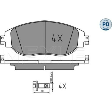 Meyle Bremsbelagsatz, Scheibenbremse MEYLE-PD: Advanced performance and design 025 247 3821/PD