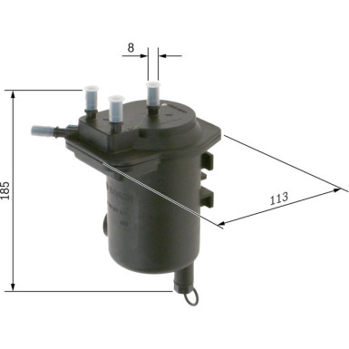 BOSCH Kraftstofffilter 0 450 907 011 BOSCH Kraftstofffilter 0 450 907 011