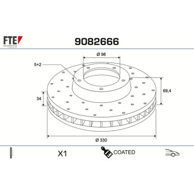 Bremsscheibe 9082666 Bremsscheibe 9082666