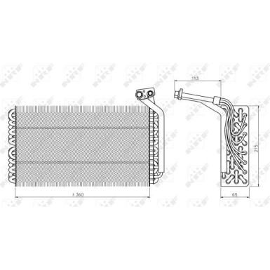 Verdampfer, Klimaanlage 36136 Verdampfer, Klimaanlage 36136