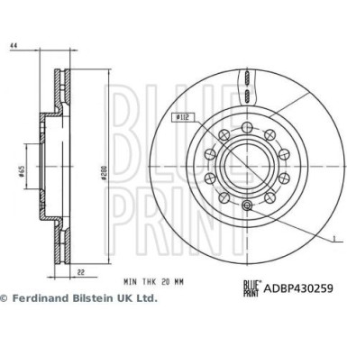 Bremsscheibe ADBP430259 Bremsscheibe ADBP430259