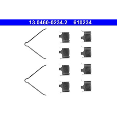 Zubehörsatz, Scheibenbremsbelag 13.0460-0234.2 Zubehörsatz, Scheibenbremsbelag 13.0460-0234.2