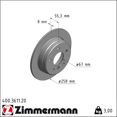 Bremsscheibe 400.3611.20
