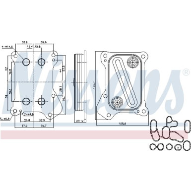 Nissens Ölkühler, Motoröl FIRST FIT 90700