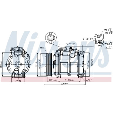 Kompressor, Klimaanlage 89074 Kompressor, Klimaanlage 89074