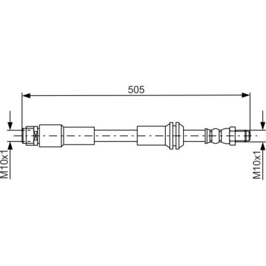 BOSCH Bremsschlauch 1 987 481 675
