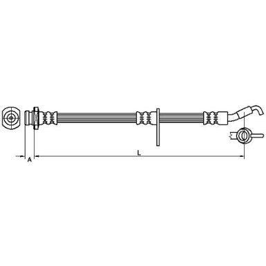 Metzger Bremsschlauch 4110490