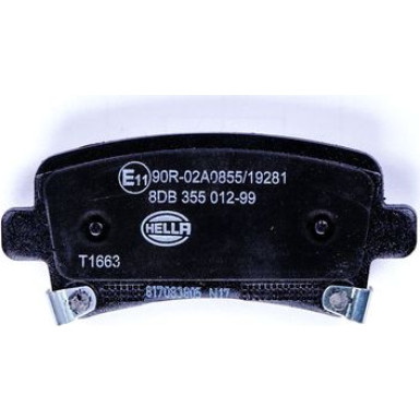 Hella Pagid Bremsbelagsatz, Scheibenbremse 8DB 355 012-991 Hella Pagid Bremsbelagsatz, Scheibenbremse 8DB 355 012-991