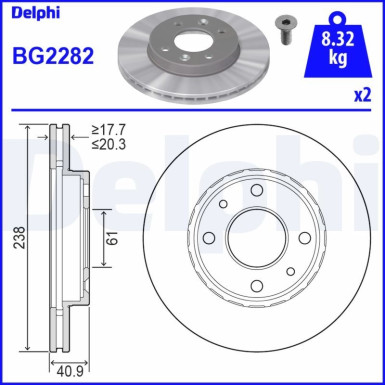 Bremsscheibe BG2282 Bremsscheibe BG2282