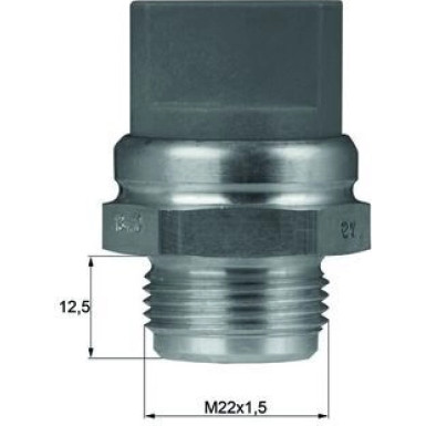 Mahle Temperaturschalter, Kühlerlüfter BEHR TSW 9D
