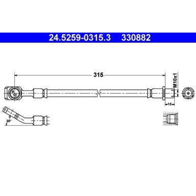 Bremsschlauch 24.5259-0315.3