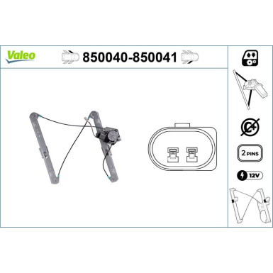Valeo Fensterheber 850040