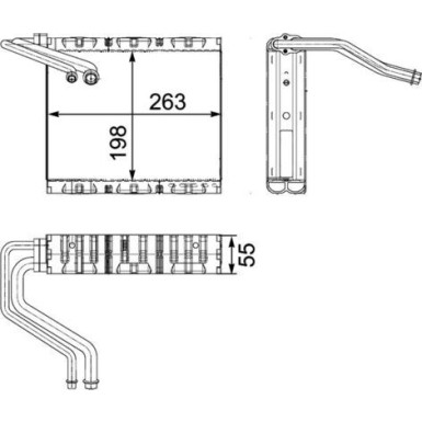 Verdampfer, Klimaanlage AE 85 000P Verdampfer, Klimaanlage AE 85 000P
